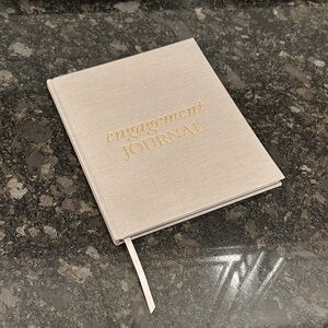 Gold and Taupe/Gray Engagement Journal